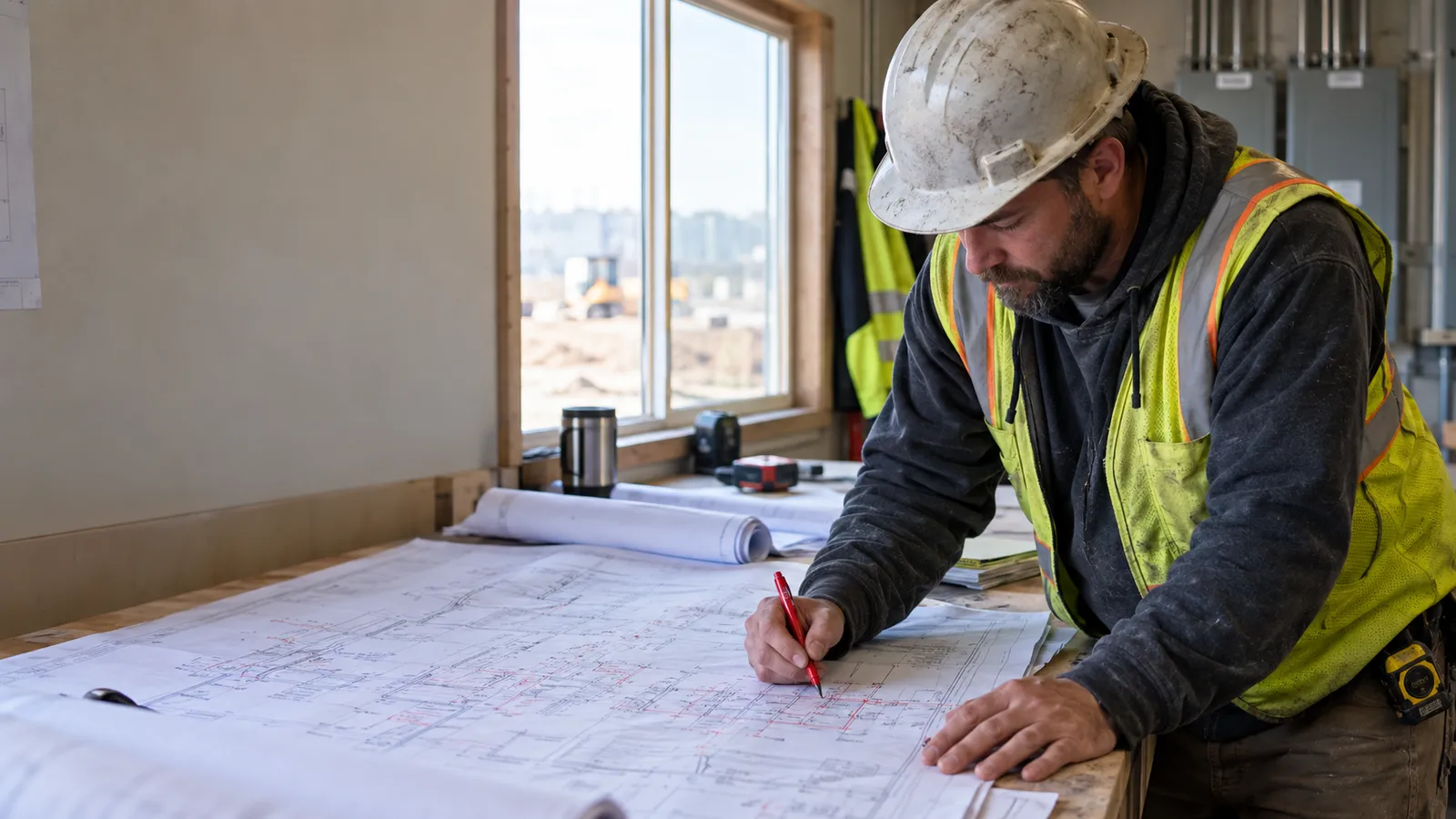 Electrician As-Built and Redline Drawing Hours: How to Document and Bill Them